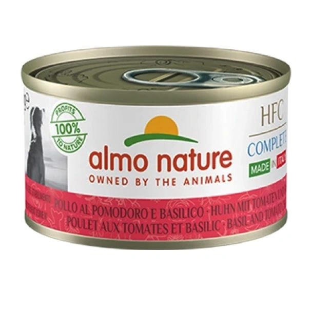 Almo dog complete made in italy pollo/pomodoro/basilico gr 95