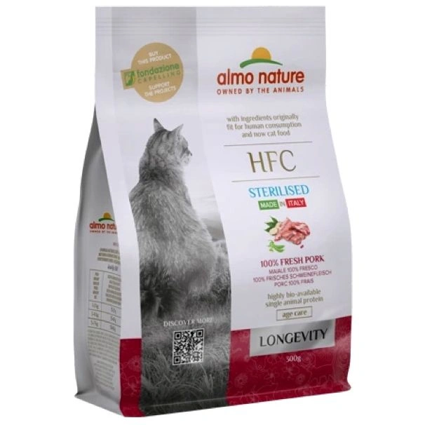 Almo hfc cat longevity sterilizzato maiale gr 300