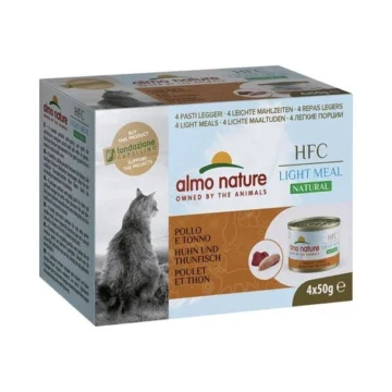 Almo natural cat light meal 4xgr50 pollo/tonno