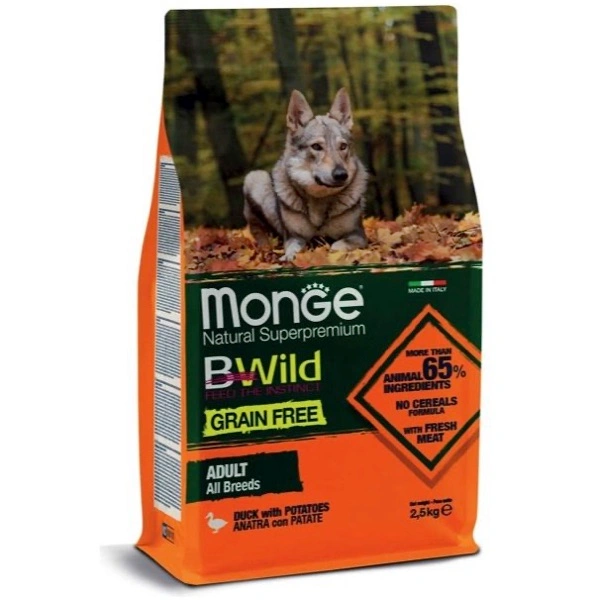 Bwild all breeds adult anatra con patate kg. 2,5