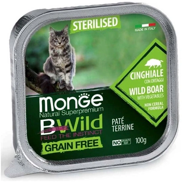 Bwild cat sterilised cinghiale-ortaggi