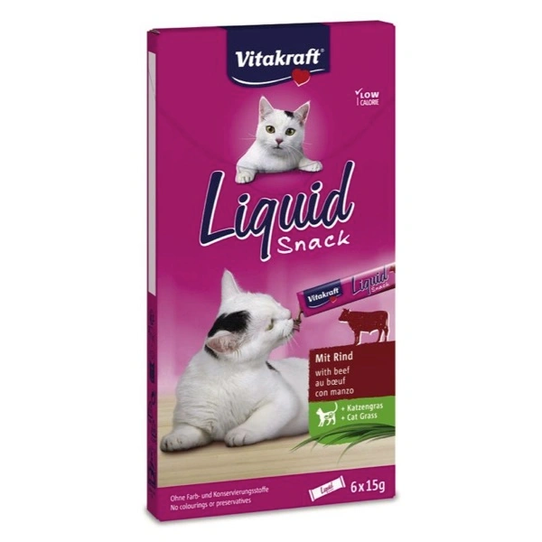 Cat liquid-snack manzo e inulina 90 gr