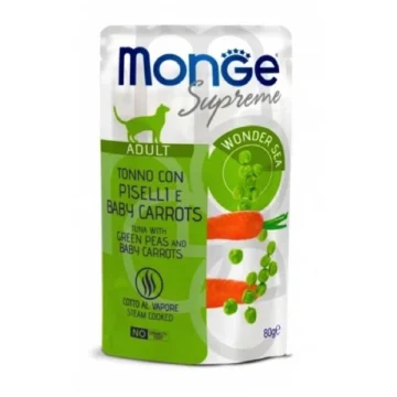 Cat supreme adult tonno con piselli e carote gr.80x24
