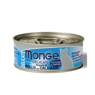 Delicate pezzetti di pollo con calamari