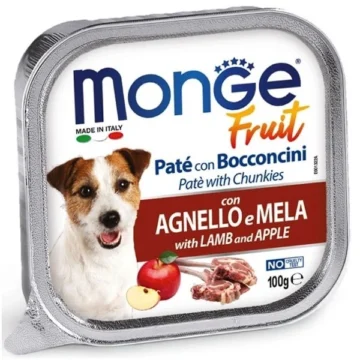 Fruit cane agnello e mela