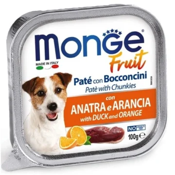 Fruit cane anatra e arancia