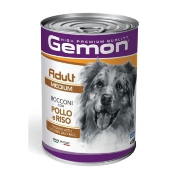 Gemon adult medium bocconi con pollo e riso