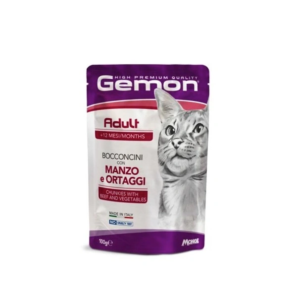 Gemon busta adult con bocconini manzo e verdure