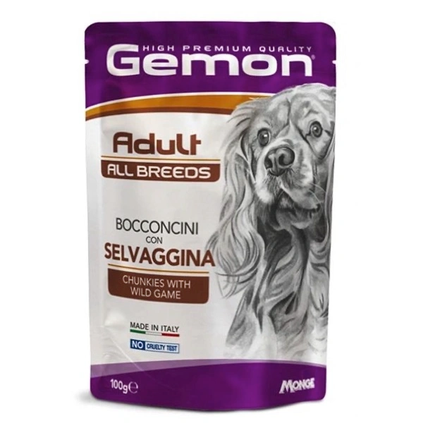 Gemon busta adult con bocconcini selvaggina