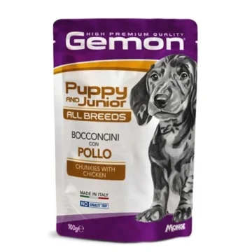 Gemon busta puppy junior con bocconcini pollo