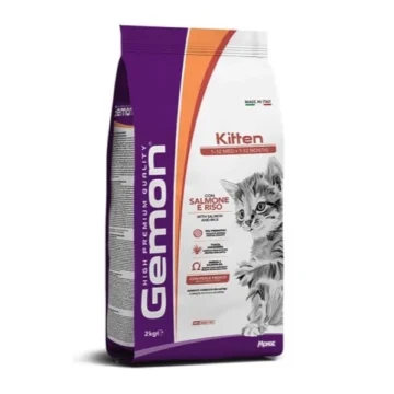 Gemon kitten con salmone e riso kg.2