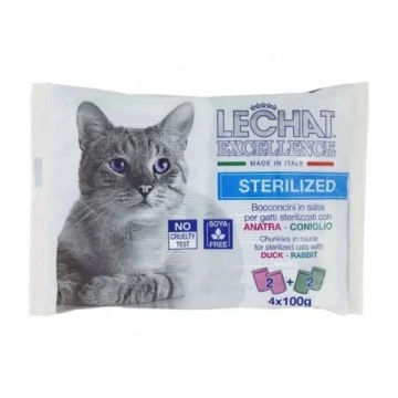 Lechat excellence flow pack sterilised anatra+coniglio