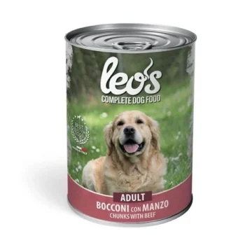 Leo's dog adult bocconi con manzo 415g