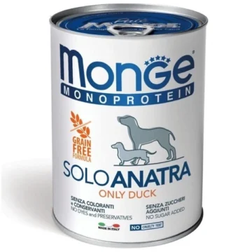 Monoprotein solo anatra per cani da 400g