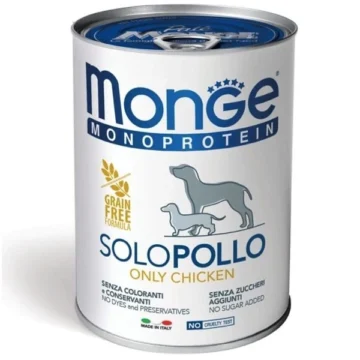 Monoprotein solo pollo per cani da 400g