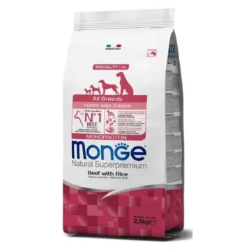 Natural superpremium all breeds puppy manzo e riso kg.2,5