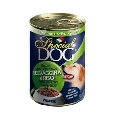 Special dog bocconi riso e selvaggina