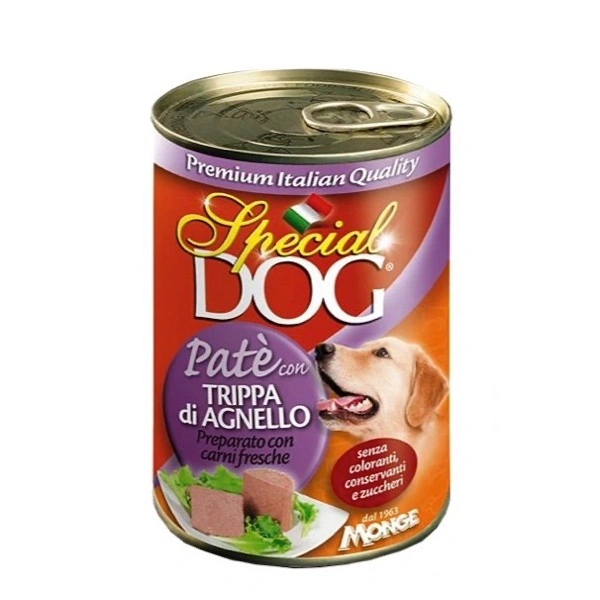 Special dog paté trippa di agnello
