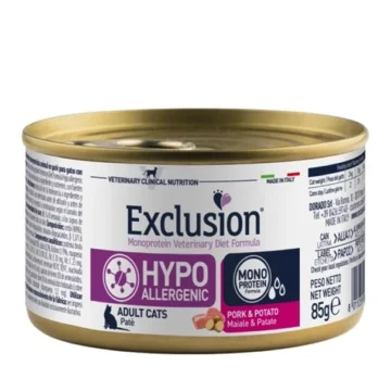Exclusion cat hypoallergenic maiale/patate gr 85