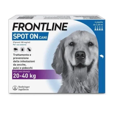Frontline spot-on cani 20/40 - 4 pipette