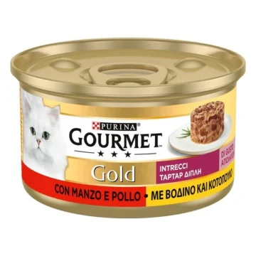 Gourmet gold intrecci pollo/manzo gr 85