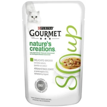 Gourmet nature's creations soup tonno/gamberetti 16x gr 40