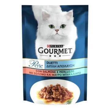 Gourmet perle duetti salmone/merluzzo 26x gr 85
