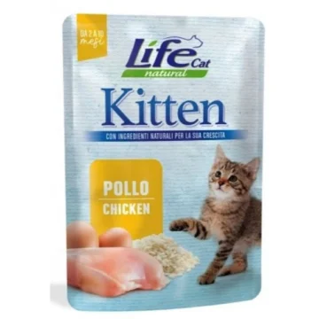Lifecat buste 30 x gr 70 kitten pollo