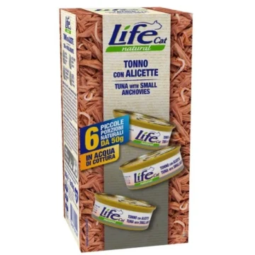 Lifecat multipack 6 x gr 50 tonno/alicette