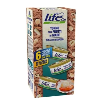 Lifecat multipack 6 x gr 50 tonno/frutti di mare
