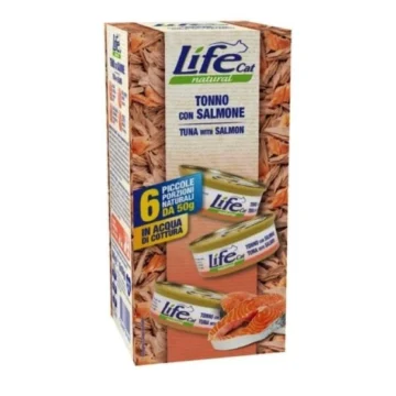 Lifecat multipack 6 x gr 50 tonno/salmone