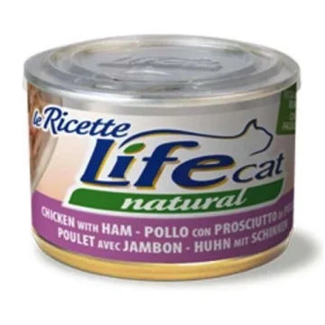 Lifecat ricette filetti pollo/prosciutto/fagioli gr 150