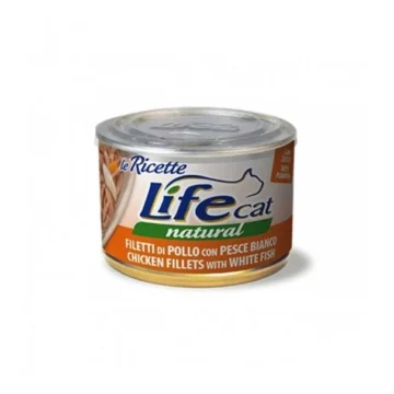Lifecat ricette filetto pollo/pesce bianco/zucchine gr 150