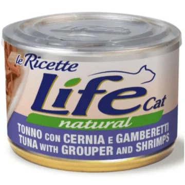 Lifecat ricette tonno/cernia/gamberetti gr 150