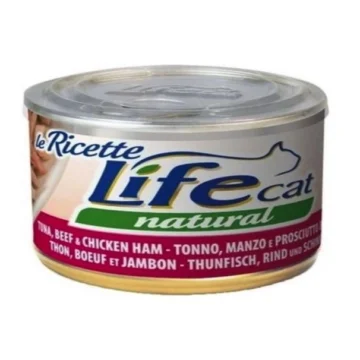 Lifecat ricette tonno/manzo/prosciutto gr 150