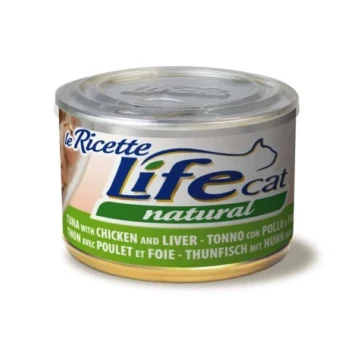 Lifecat ricette tonno/pollo/fegatini gr 150
