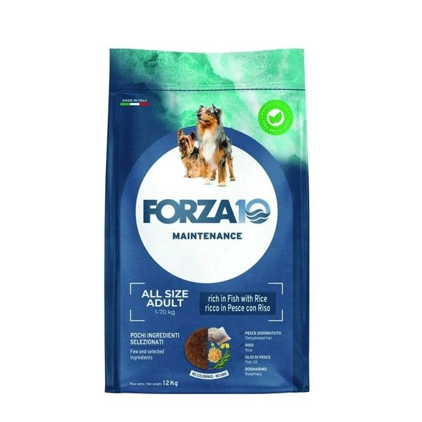 Maintenance adult all size con pesce e riso 12kg