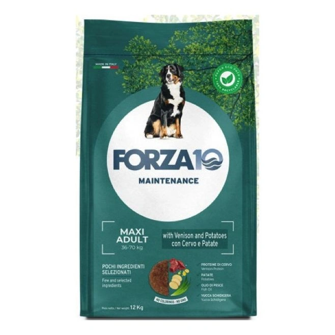Maintenance per cane adult maxi con cervo e patate 12kg