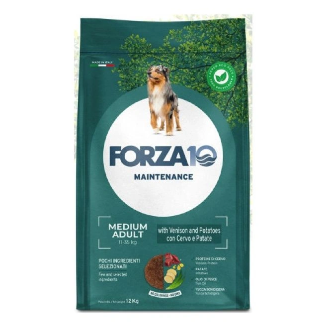 Maintenance per cane adult medium con cervo e patate 12kg