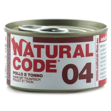 Natural code 04 cat pollo/tonno gr 85