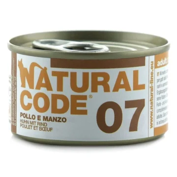 Natural code 07 cat pollo/manzo gr 85