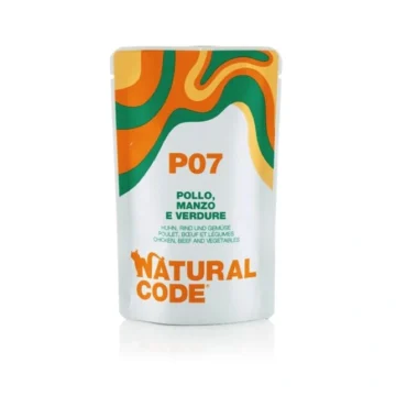Natural code cat pollo/manzo/verdura 24x gr 70