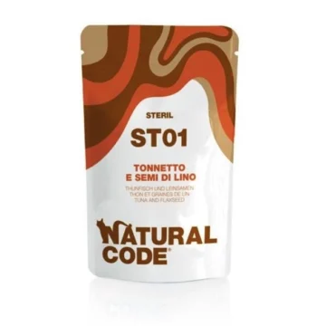 Natural code cat sterilised buste tonno/semi lino 24x gr 70