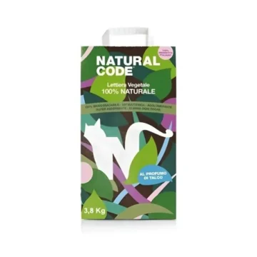 Natural code lettiera vegetale agglomerante talco kg 2,7