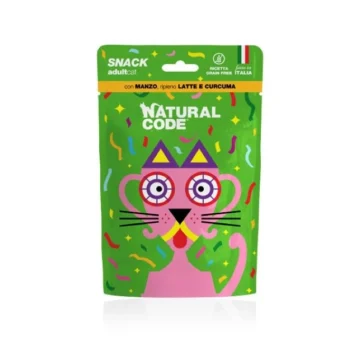 Natural code snack manzo/latte/curcuma gr 60