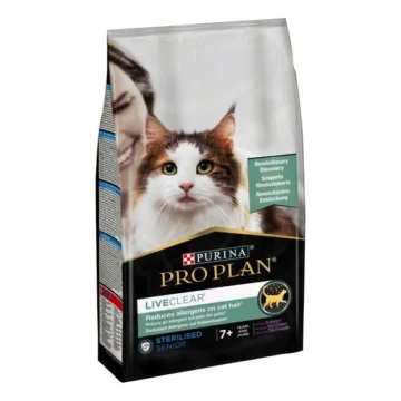 Pro plan cat live clear senior 7+ tacchino kg 1,4