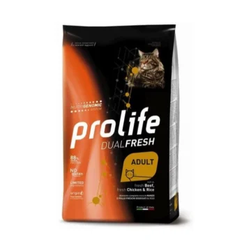 Prolife cat dual fresh manzo/pollo/riso gr 400