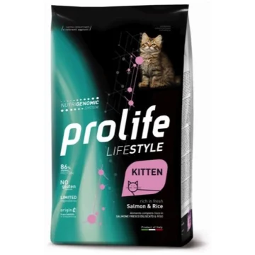 Prolife cat lifestyle kitten salmone/riso gr 400