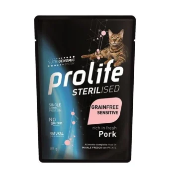 Prolife cat  sterilized buste maiale 12x gr 85