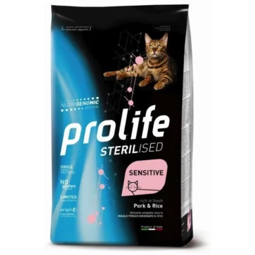 Prolife cat sterilized maiale/riso kg 1,5